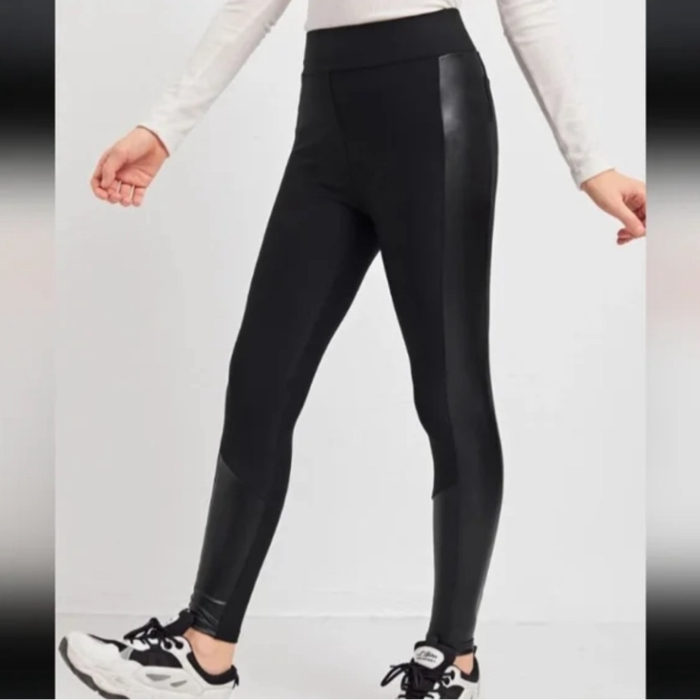 💛 bundle $6- express half leather legging size XS